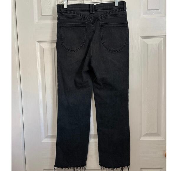 Wit & Wisdom Bennett Barely Bootcut Washed Black Slimming Grunge Raw Hem Size 6 - Picture 6 of 8